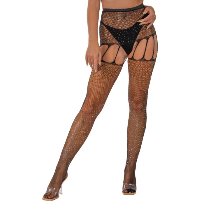 Strumpfhose Lace by LJ mit Strasssteinen - eleganter Glitzer Strumpfhose Lace by LJ mit Strasssteinen - eleganter Glitzer