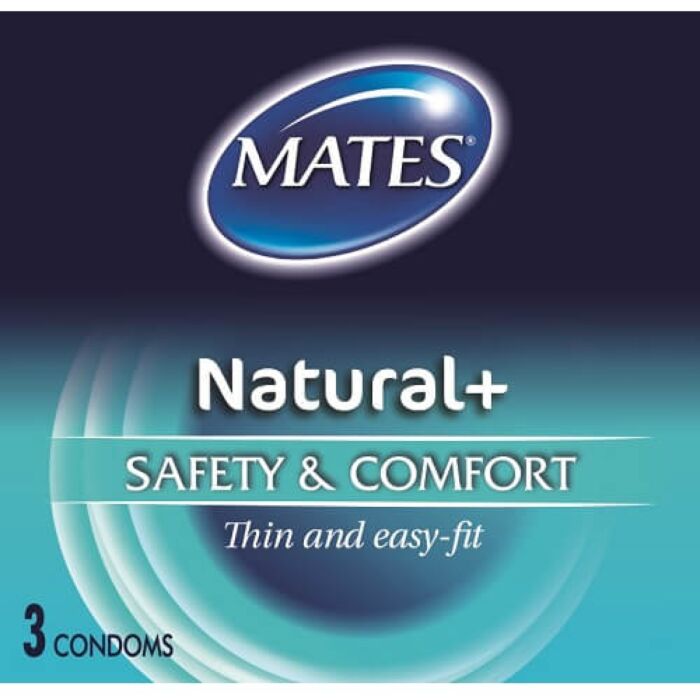 Kondome Mates Natural 3er Pack mit geschmeidiger Textur Kondome Mates Natural 3er Pack mit geschmeidiger Textur