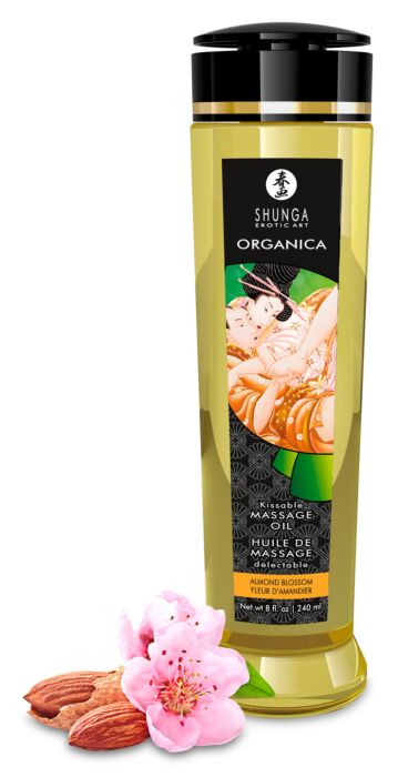 Essbares Shunga Massageöl Almond Blossom