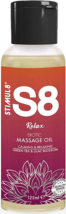 STIMUL8 S8 Relax Massageöl Grüner Tee 125 ml