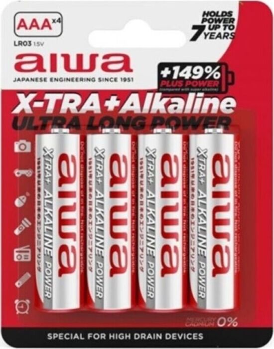 Batterie AAA AIWA X-TRA | Zuverlässige und tragbare Energie