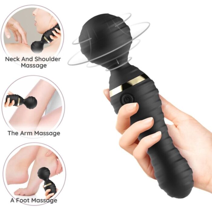 Kompakter Freedo Massager und Vibrator in Schwarz Kompakter Freedo Massager und Vibrator in Schwarz