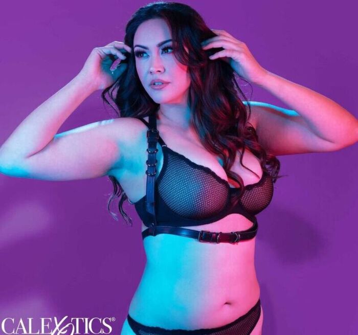 BDSM Arnés CalExotics Euphoria Halter Plus Size