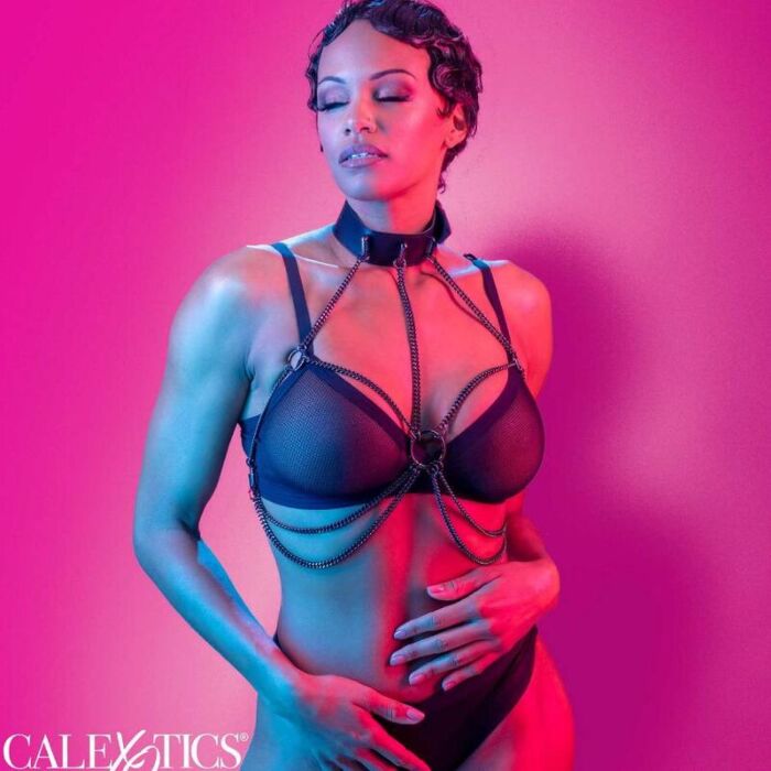 BDSM Arnés CalExotics Euphoria mit Ketten