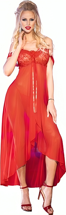 Babydoll Chilirose CR 3716 Rot L/XL Eleganz