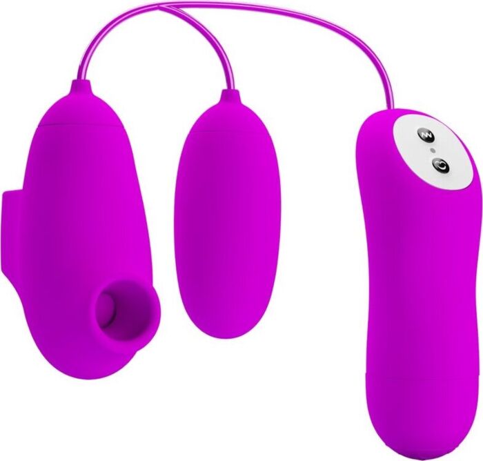 Dual-Bullet Vibrator PRETTY LOVE mit Saugfunktion Dual-Bullet Vibrator PRETTY LOVE mit Saugfunktion