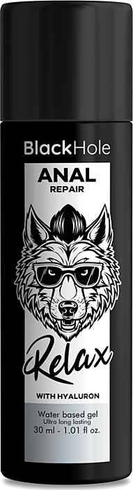 Schwarzes Loch Anal Repair Wasserbasiertes Relax Gel mit Hyaluron 30 ml