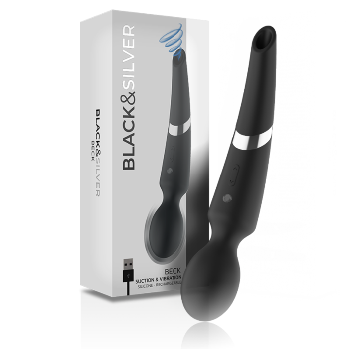 Vibrator BLACK&SILVER Beck mit Saugfunktion und Druckwellen Vibrator BLACK&SILVER Beck mit Saugfunktion und Druckwellen