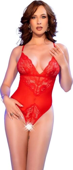 Body Crotchless Chilirose CR 4870 Rot - Verführerisch Body Crotchless Chilirose CR 4870 Rot - Verführerisch