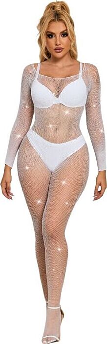 Bodystocking SUBBLIME 952396 Rejilla Weiß