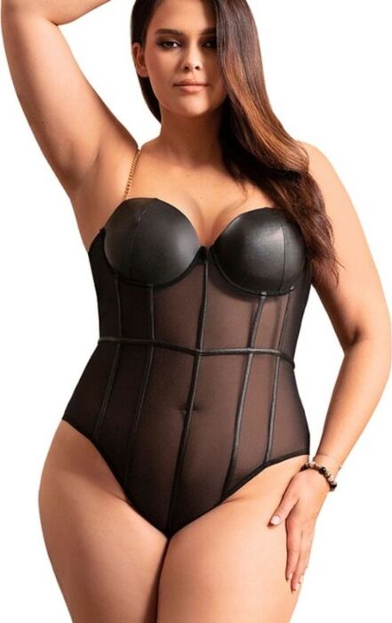 Bodysuit SUBBLIME L/XL Transparente Glamour