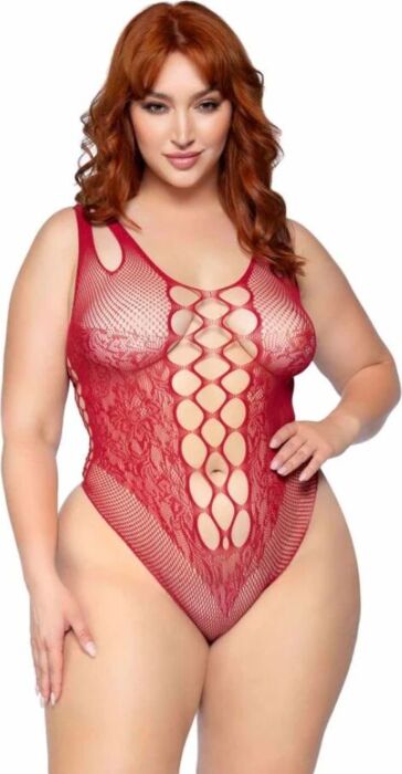 Body Tirantes Leg Avenue 81641X Burdeos 1X/2X