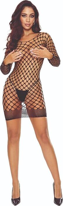 Bodystocking PASSION BS108 Rejilla Schwarz