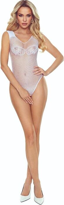 Bodystocking PASSION BS109 Mariposa Weiß - Verführung pur