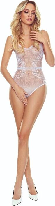 Bodystocking PASSION BS115 Weiß - Sinnliche Eleganz