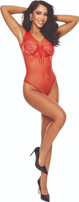 Bodystocking PASSION BS109 Rot - Verführerische Eleganz