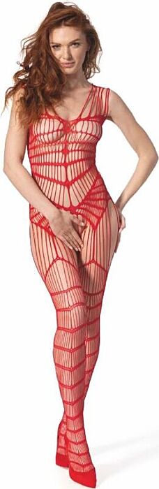 Bodystocking Passion BS 102 Rot Sexy Design