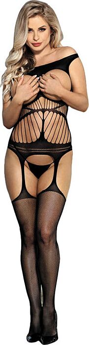 Bodystocking SUBBLIME Crotchless Schwarz - Sexy Look Bodystocking SUBBLIME Crotchless Schwarz - Sexy Look