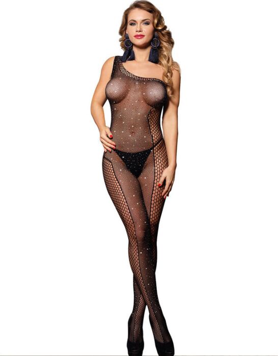 Bodystocking SUBBLIME 952037 Ein-Schulter Schwarz Bodystocking SUBBLIME 952037 Ein-Schulter Schwarz