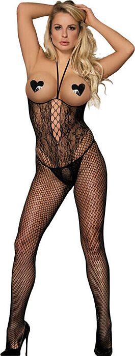 Bodystocking SUBBLIME Offene Cups Schwarz
