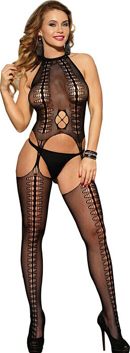Bodystocking SUBBLIME 952013 Halter Schwarz