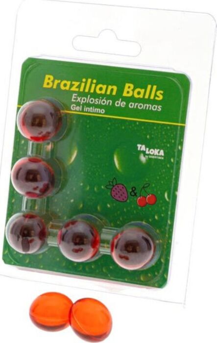 Brazilian Balls Taloka Erdbeere Kirsche 5 Stück