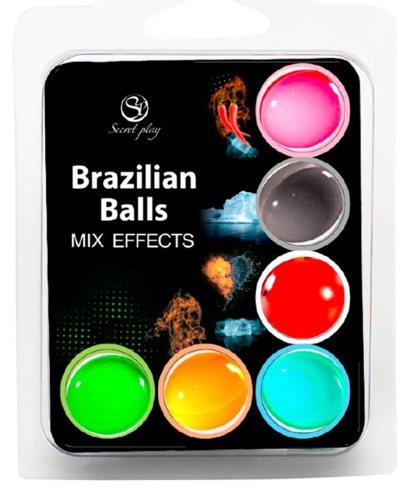 Brazilian Balls SECRETPLAY 6 Stück mit Aroma und Massageöl