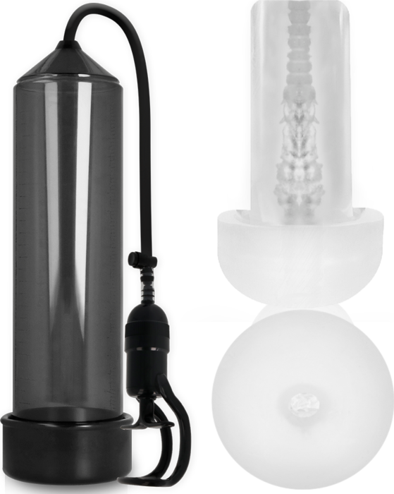 Erektionspumpe Pump Addicted RX5 Black mit Masturbator