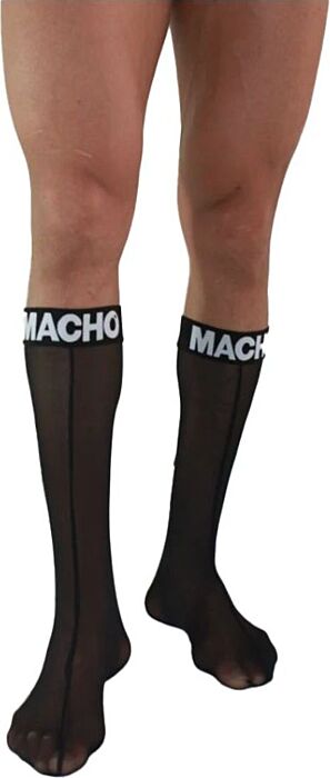 Calcetines MACHO - Fetisch Schwarz - Semitransparent Calcetines MACHO - Fetisch Schwarz - Semitransparent