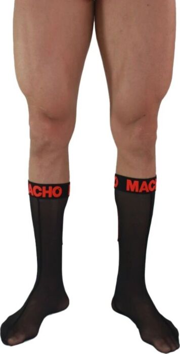 Calcetines MACHO Fetish Schwarz/Rot - Sexy Look Calcetines MACHO Fetish Schwarz/Rot - Sexy Look