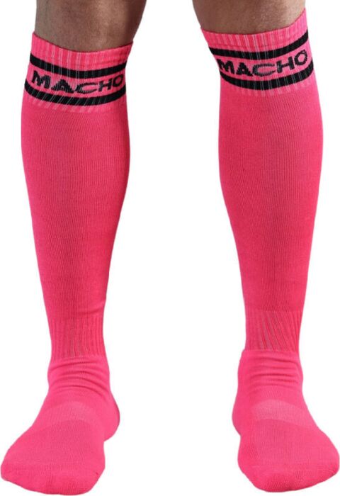 Rosa rebellische Socken