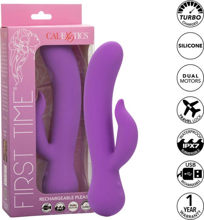 Vibrator CALEXOTICS First Time Morado mit Turbo Boost