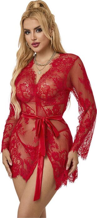 Camisón von SUBBLIME 953782 Roter Spitzenlook