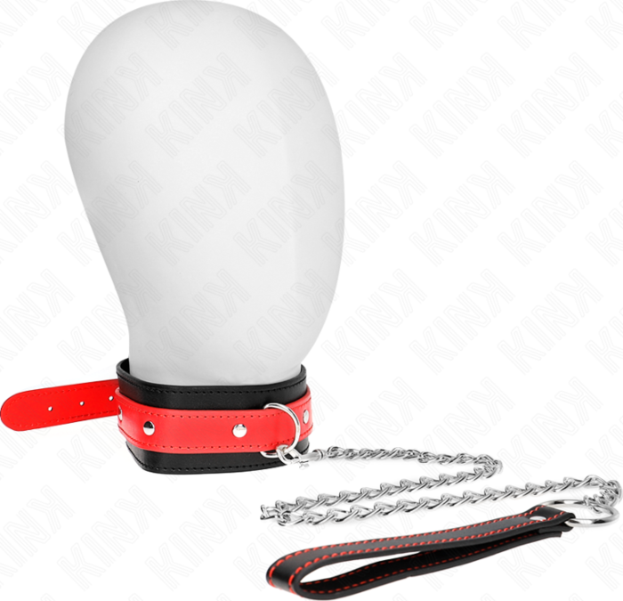 Collar KINK mit Leine Rot 65 cm - Eleganz & Kontrolle Collar KINK mit Leine Rot 65 cm - Eleganz & Kontrolle