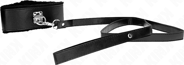 BDSM Collar KINK Modell 4 Schwarz mit Karabiner