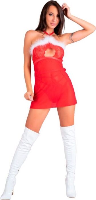 Lingerie LIVCO CORSETTI Santas Candy Rot Festlich