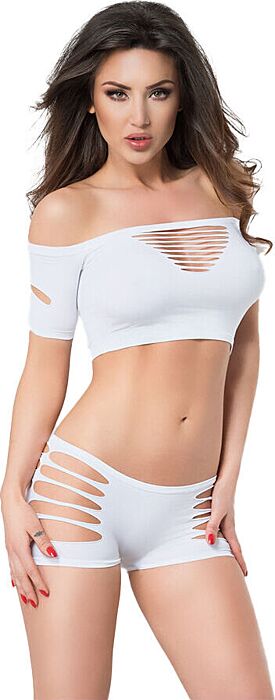 Lingerie Chilirose CR 3779 Set Weiß S/M - Eleganz Pur Lingerie Chilirose CR 3779 Set Weiß S/M - Eleganz Pur