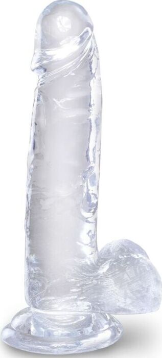 Realistischer Dildo KING COCK Clear 15,2 cm