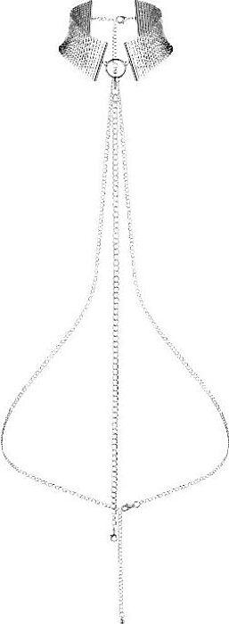 Metallisches Silber Wunsch Halskette