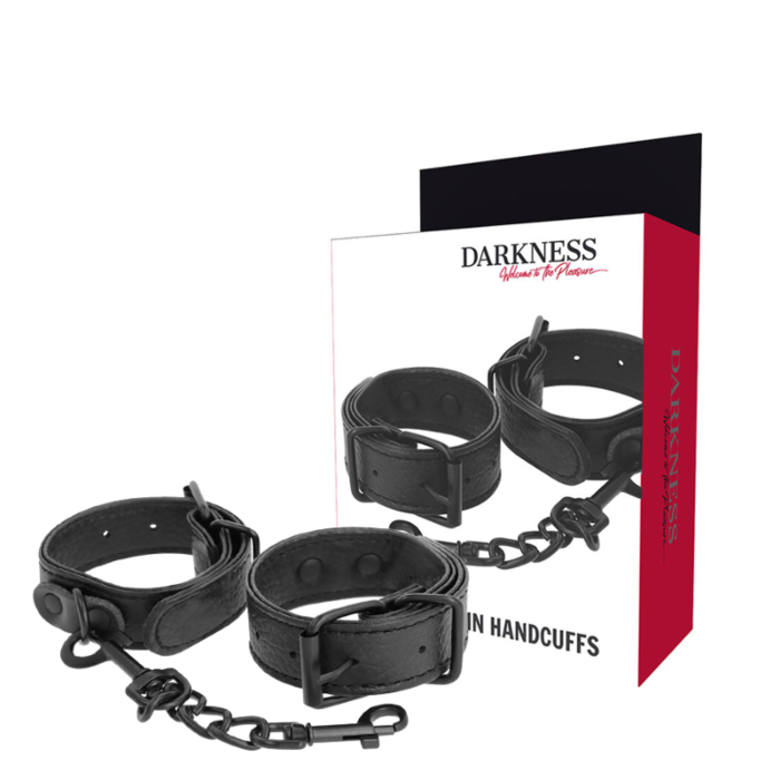 Handschellen DARKNESS BONDAGE mit weichem Innenfutter Handschellen DARKNESS BONDAGE mit weichem Innenfutter