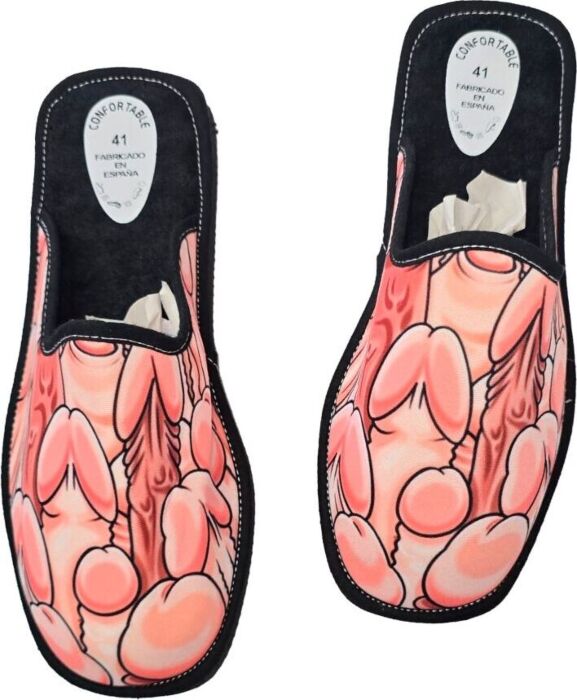 Hausschuhe Diablo Picante - Provokatives Design für Spaß Hausschuhe Diablo Picante - Provokatives Design für Spaß