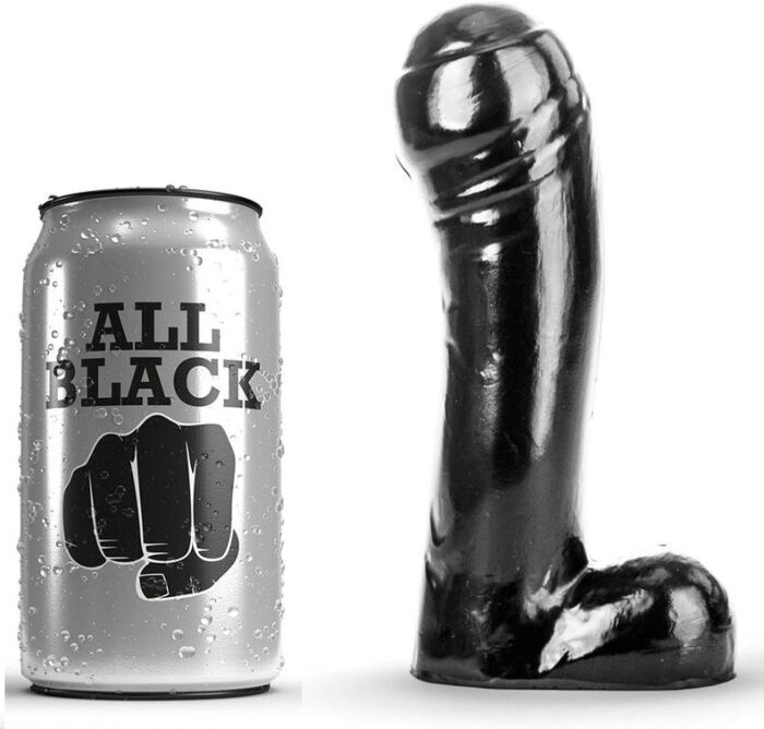 Dildo ALL BLACK 15 CM für Anfänger mit glatter Textur Dildo ALL BLACK 15 CM für Anfänger mit glatter Textur