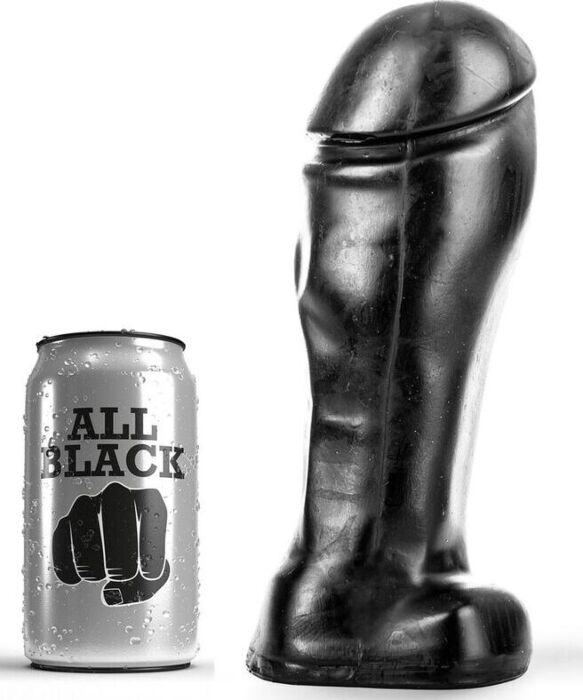 Dildo ALL BLACK 22 CM mit breiter Spitze für intensives Vergnügen Dildo ALL BLACK 22 CM mit breiter Spitze für intensives Vergnügen
