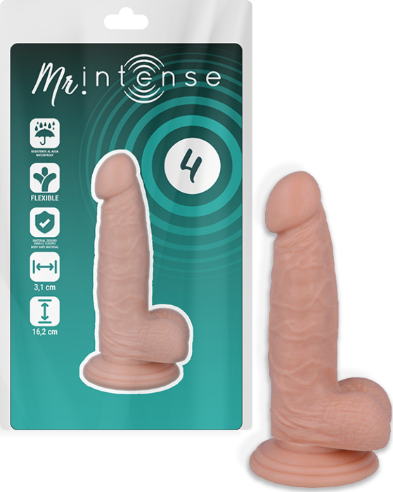 Dildo MR. INTENSE 4 - 16,2 cm realistisch und flexibel