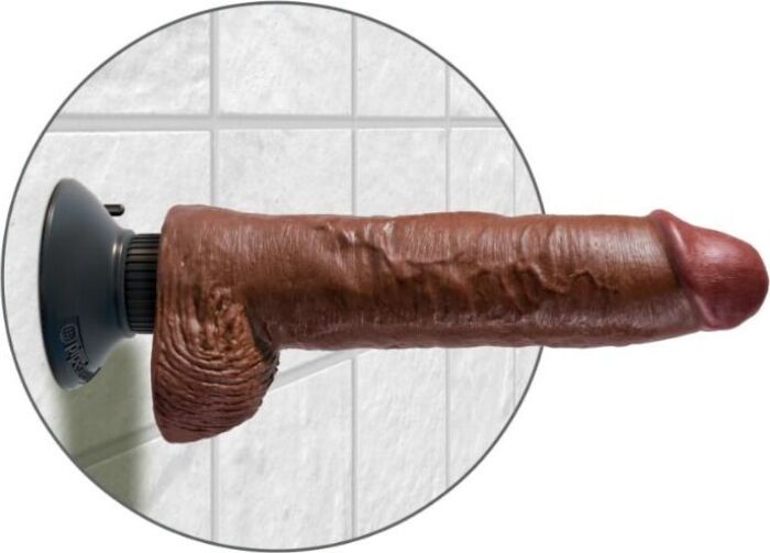 King Cock Vibrator-Dildo mit formbarem Schaft King Cock Vibrator-Dildo mit formbarem Schaft