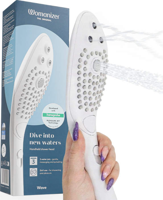 Duschkopf Womanizer Wave Clitorisstimulator Weiß Duschkopf Womanizer Wave Clitorisstimulator Weiß