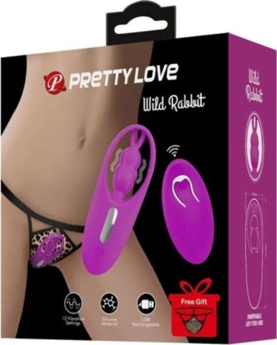 Vibrator Pretty Love Wild Rabbit mit Fernbedienung