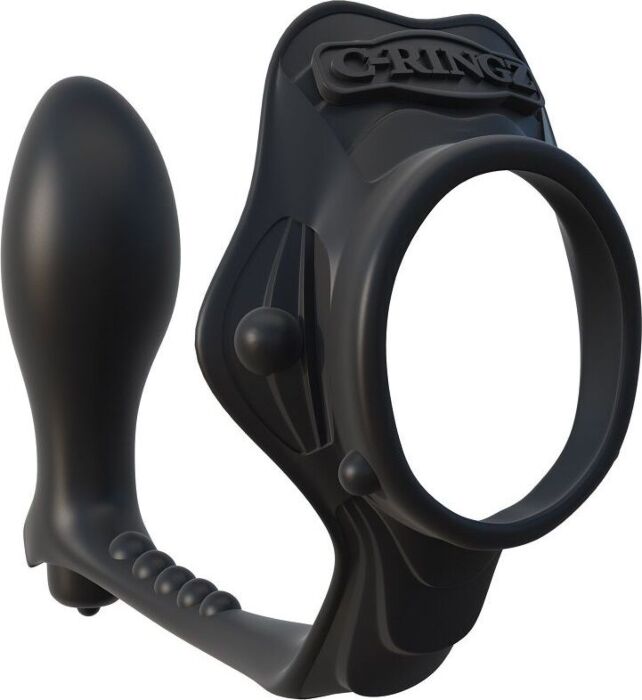 Fantasie c-Ring steinhart Enhancer Ring mit analplug