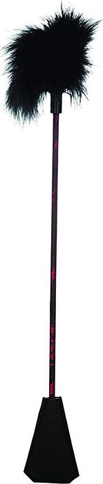 Lederpeitsche mit Federn