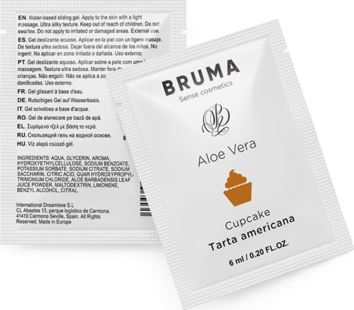 Gleitgel BRUMA 6 ML Aloe Vera Tarta Amerikanisch